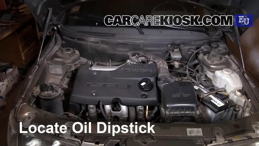 2002 Lada 110 GLI 1.5L 4 Cyl. Oil Check Oil Level